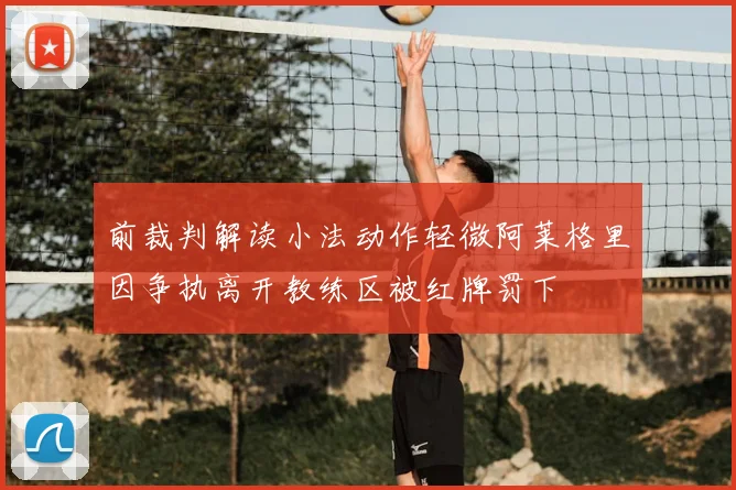 前裁判解读小法动作轻微阿莱格里因争执离开教练区被红牌罚下