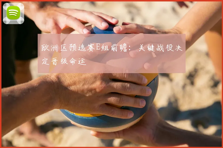 欧洲区预选赛E组前瞻：关键战役决定晋级命运